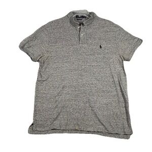 Polo‎ Ralph Lauren Polo Shirt Mens Large Gray Pony Custom Slim Fit